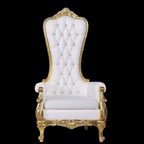 New White Resin Santa Throne