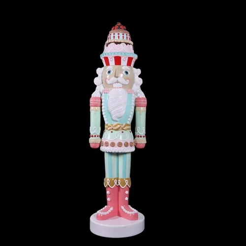 6'  Resin Nutcracker Candy Cake 