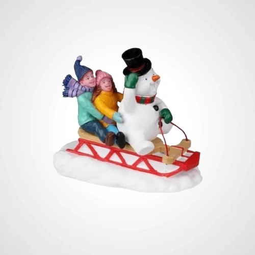 Lemax Sledding with Frosty 