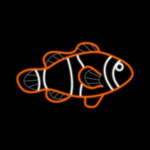 Nemo Clown Fish Rope Light Motif - PREORDER