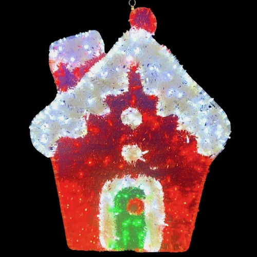 Candy Santa House Rope Light Motif 