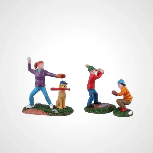 Lemax Baseball Practice Set of 3