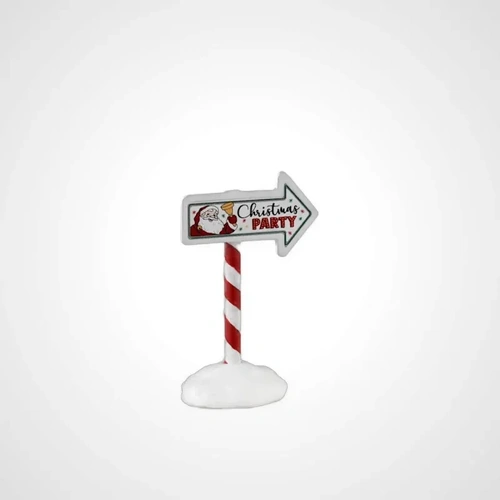 Lemax Christmas Party Sign