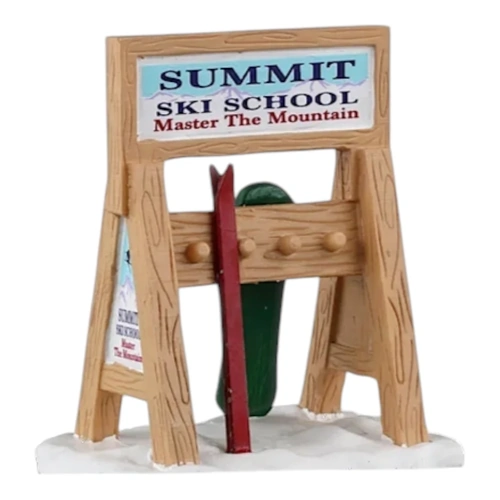 Lemax  Ski Rack Sign