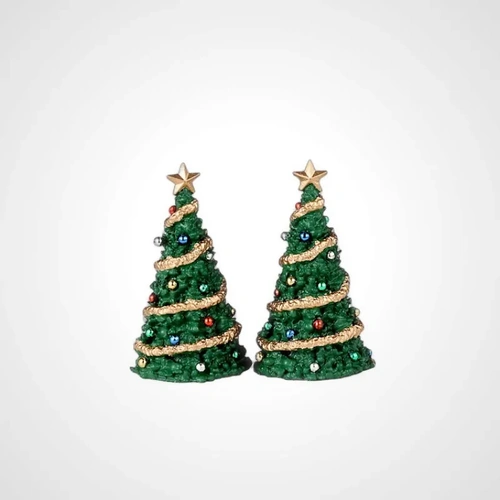 Lemax Classic Christmas Tree Set of 2