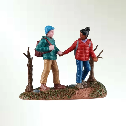 Lemax Hiking Couple  - PREORDER 