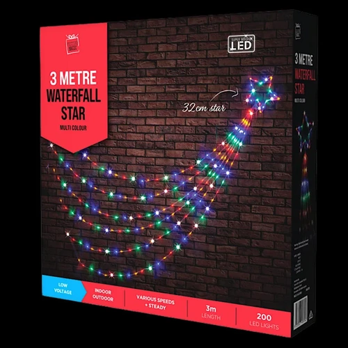 Multi LED Waterfall Star