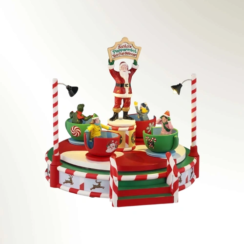 Lemax Santas’s Peppermint Teacup Spinner PREORDER