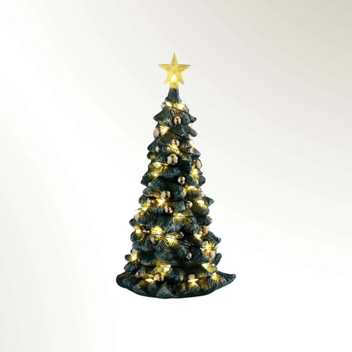 Lemax 6.5 in. Snowy Christmas Tree, Clear Light - PREORDER