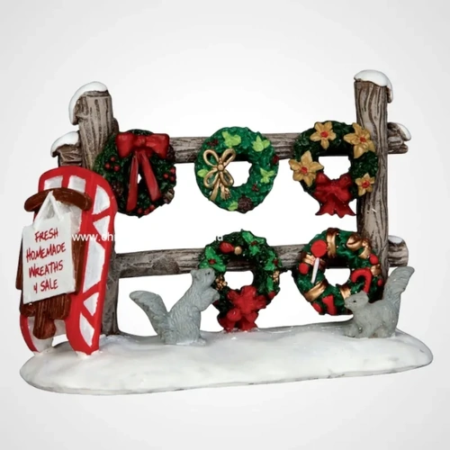 Lemax Christmas Wreaths 4 Sale 