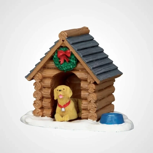 Lemax Log Cabin Dog House 