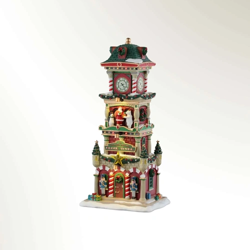 Lemax The Village Square Clock Tower B/O- PREORDER 