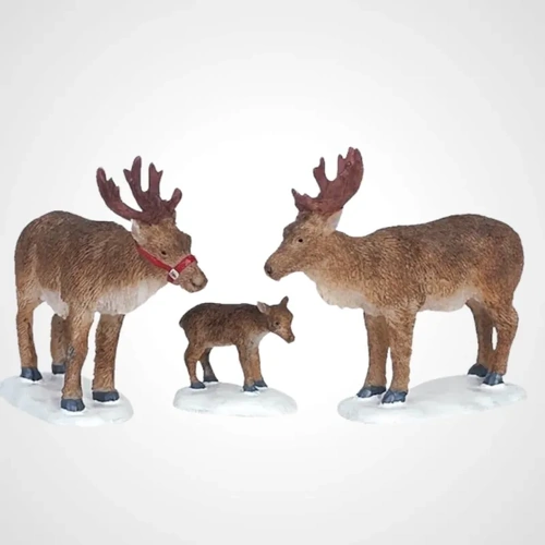 Lemax Reindeer Set of 3