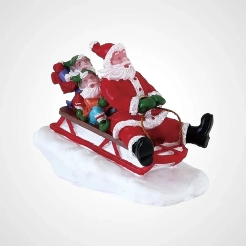 Lemax Sledding with Santa