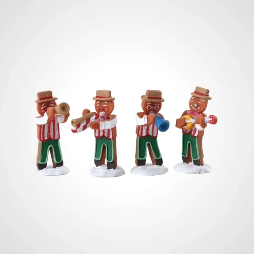 Lemax Gingerbread Jazz Set of 4