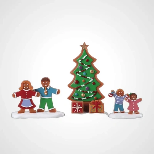 Lemax GB Decorating The Tree Set of 3