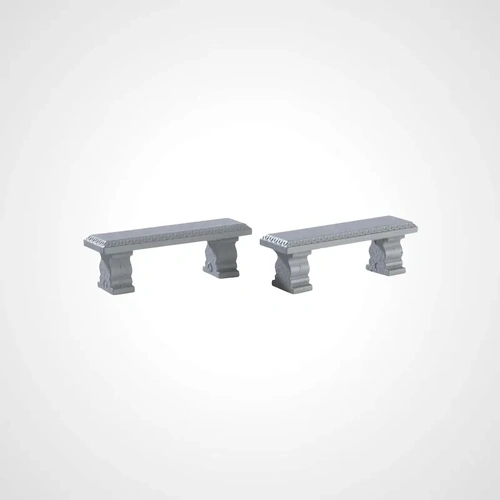 Lemax Plaza Bench, Set of 2 