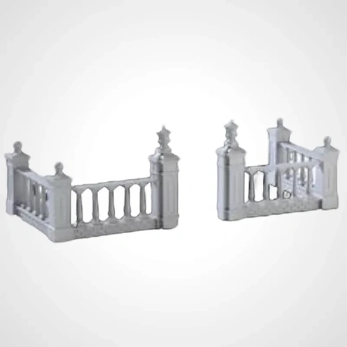 Lemax Plaza Fence, Set of 4