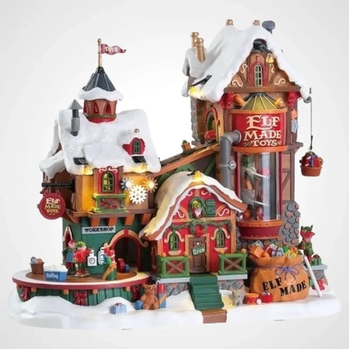 Lemax Elf Made Toy Factory