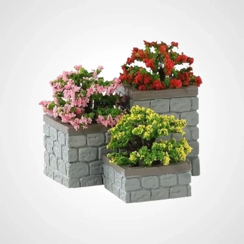 Lemax Flower Bed Boxes,  Set of 3 