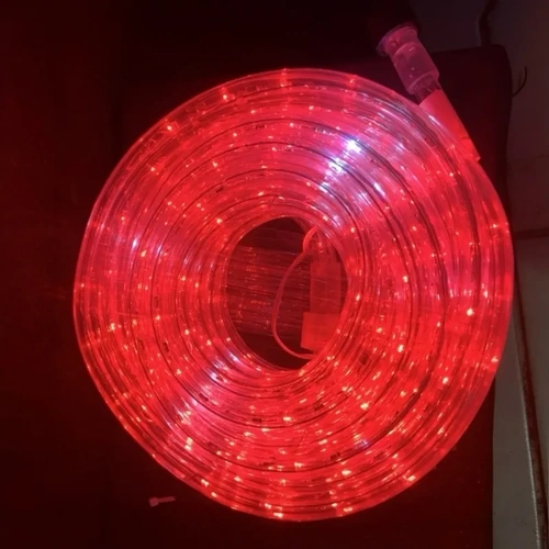 10M Red Ropelight - static - CONNECTABLE