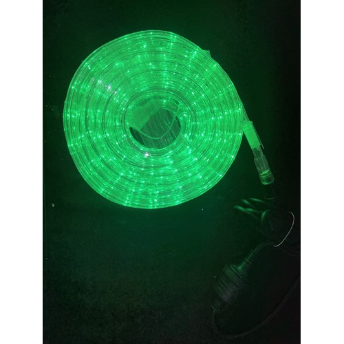 10M Green Ropelight with White Blinking Bulbs - CONNECTABLE