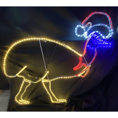 Christmas Cassowary Rope Light Motif