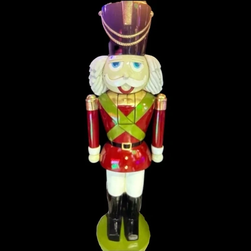 6 Foot Tall Commercial Nutcracker- Red 