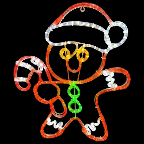 NEW 80cm Gingerbread Boy Rope Light Motif