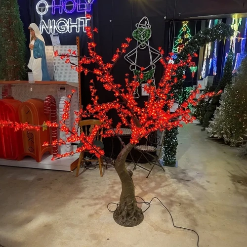 2M Red Simulation Cherry Tree