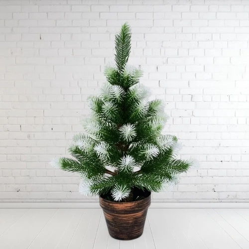 60cm Potted Snow Christmas Tree 