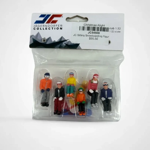 JC Sitting Snowboarding Figurines