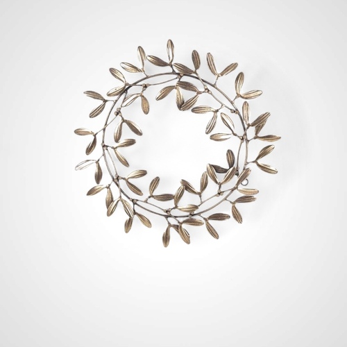 33cm Metal Mistletoe Wreath