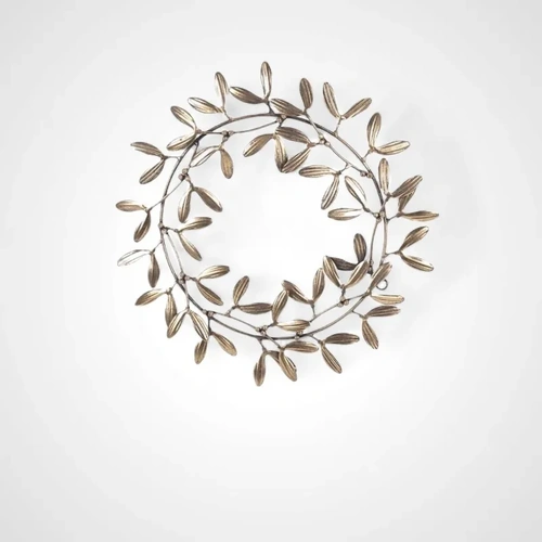 33cm Metal Mistletoe Wreath