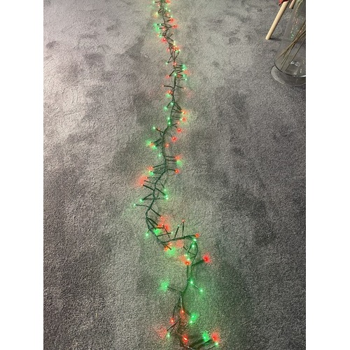 10M Red and Green Cluster Firecracker String