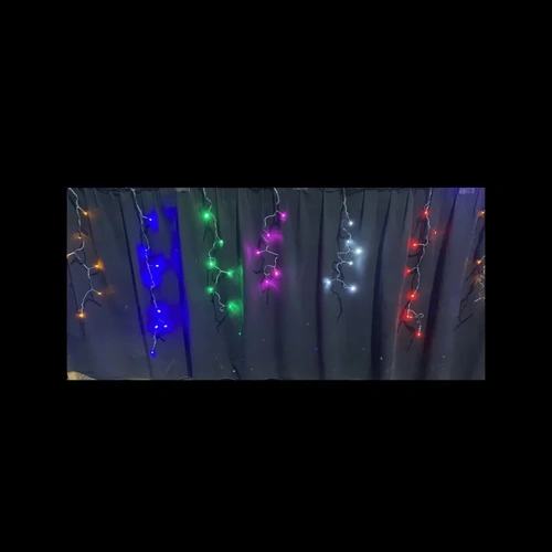 10M Multi LED Icicles- 6 colours 