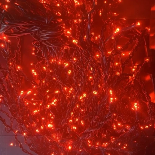 15M Red LED Icicles 