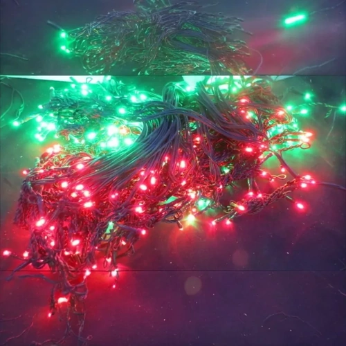 25M Red and Green LED Icicles