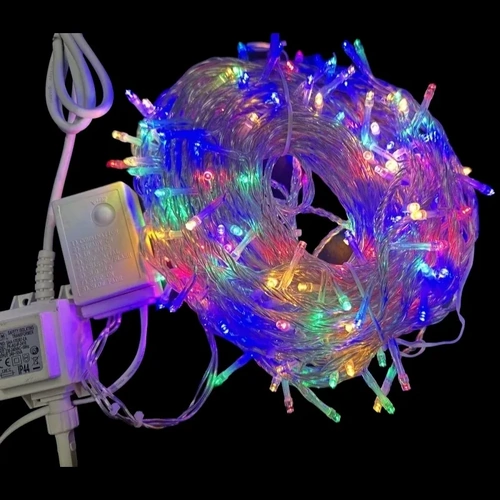 20m Multi  LED String- Clear Wire