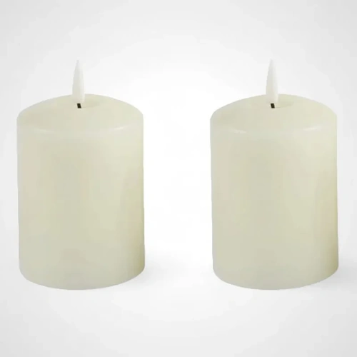 Set of 2 Ivory Candles