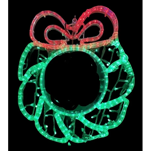 Green Wreath Rope Light Motif