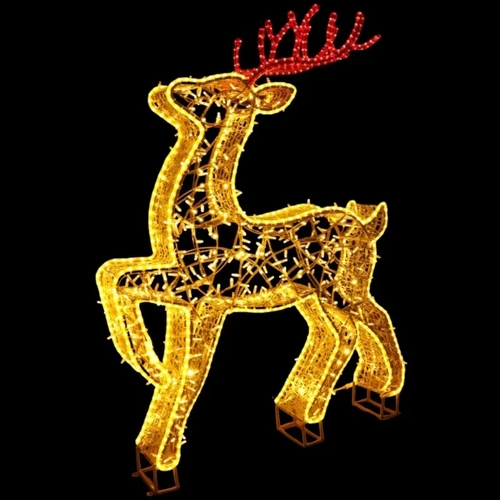 3D Reindeer Rope Light Motif - 175cm - PREORDER FOR 2025