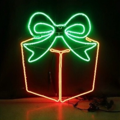Neon Flex Giftbox Rope Light Motif 80cm