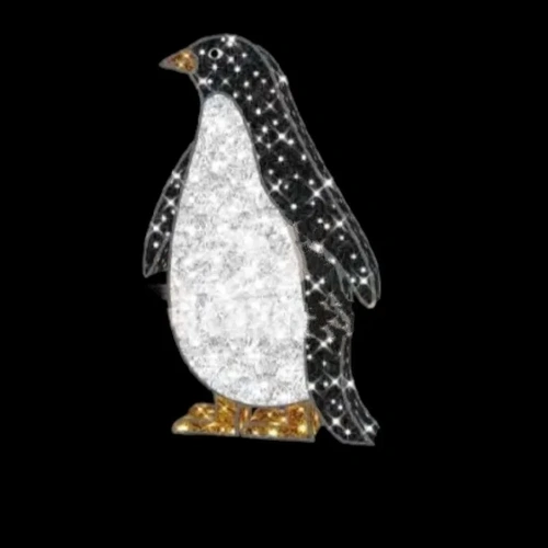 Left Black/White Penguin Motif 