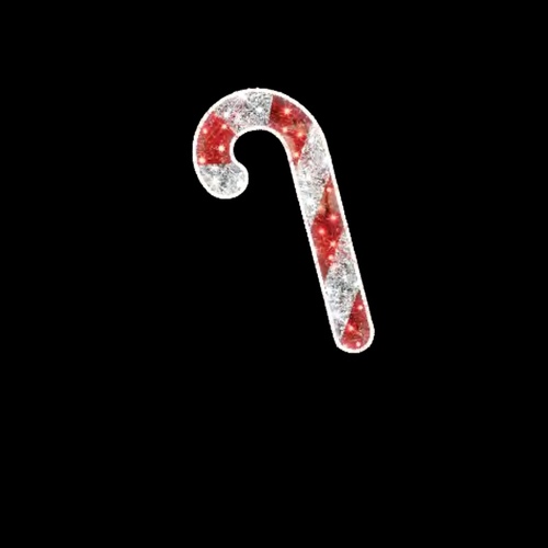 Red/White Candy Cane Rope Light Motif 