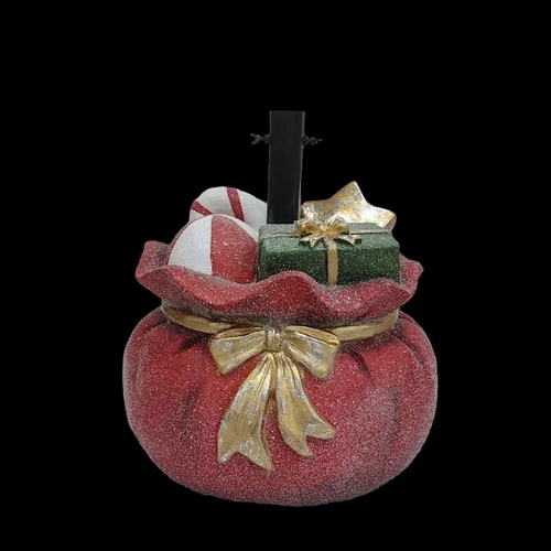 Resin Red Christmas Tree Base Sack 