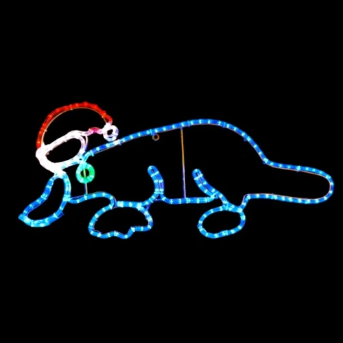 Christmas Platypus Rope Light Motif 