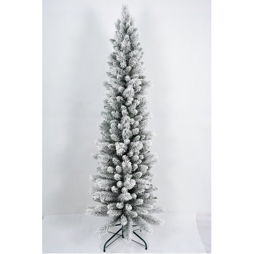 1.8M Ultra Slim Snowy Alpine Christmas Tree