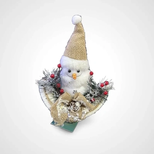 Snowman on Snowy Bowl - small