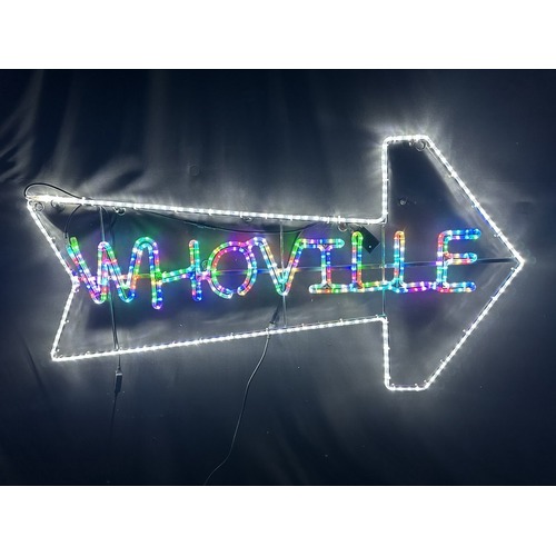 RGB Whoville Sign Rope Light Motif